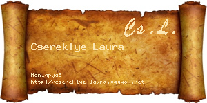 Csereklye Laura névjegykártya