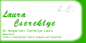 laura csereklye business card